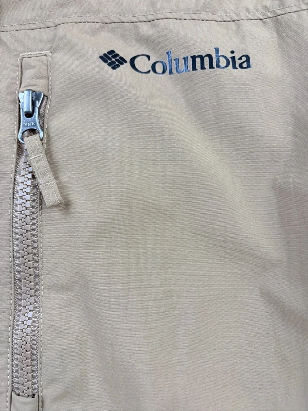 Columbia Men’s Tan Performance Jacket with Gray Fleece Collar